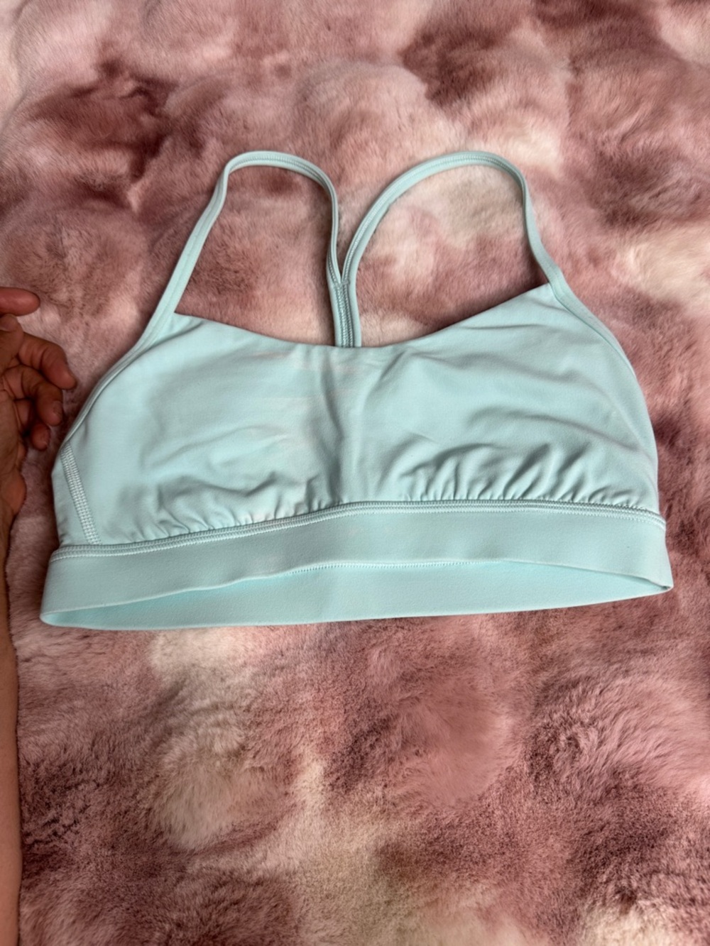 lululemon athletica Light Blue Strappy Sports Bra